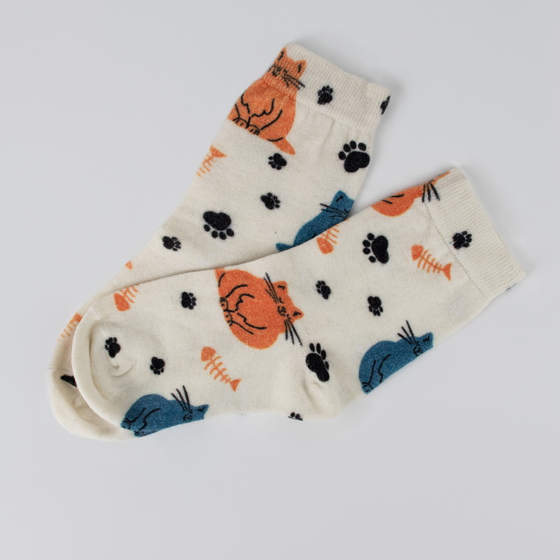 Носки Cotton Print Котейки съели рыбку