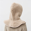 Шапка капор меховой бежевый
