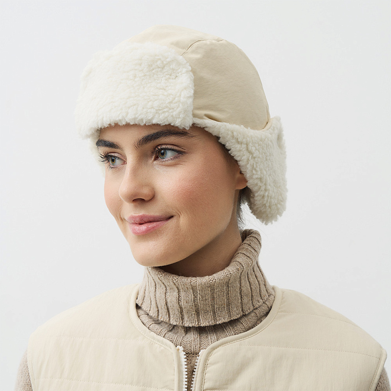 Шапка Ника молочный