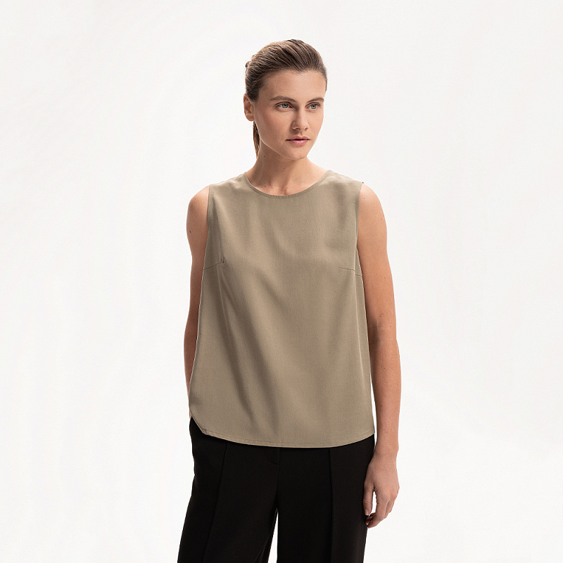 Блуза (топ) О25.Ш46.507/2 оливковая пастель