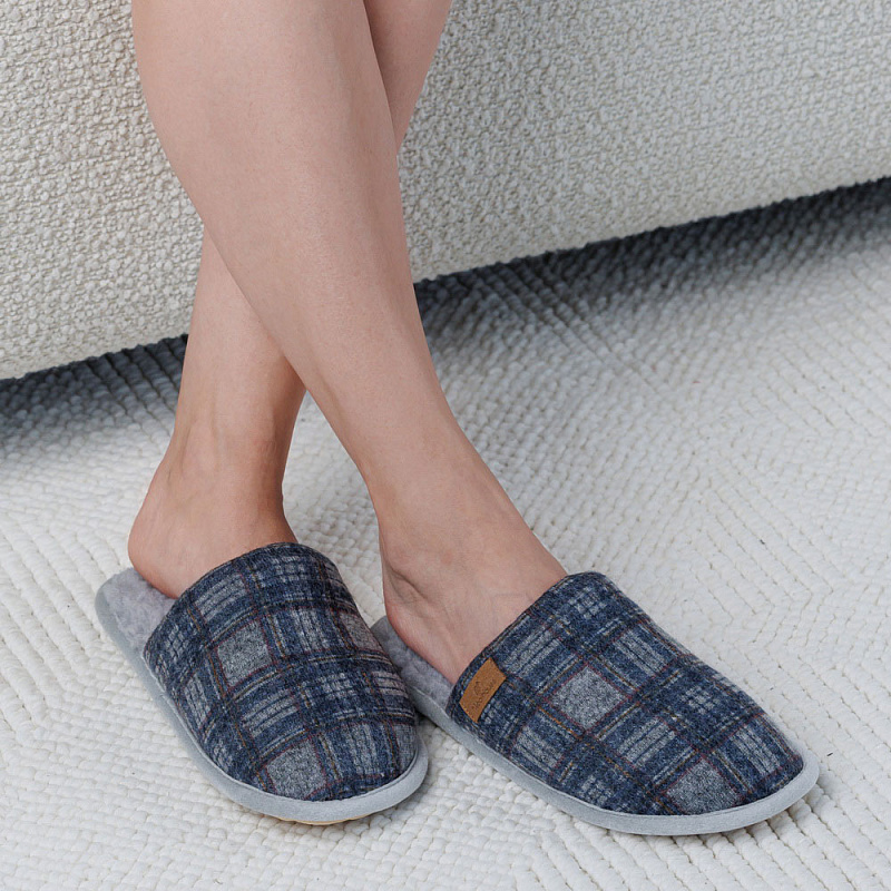 Домашние тапочки Нордик синий