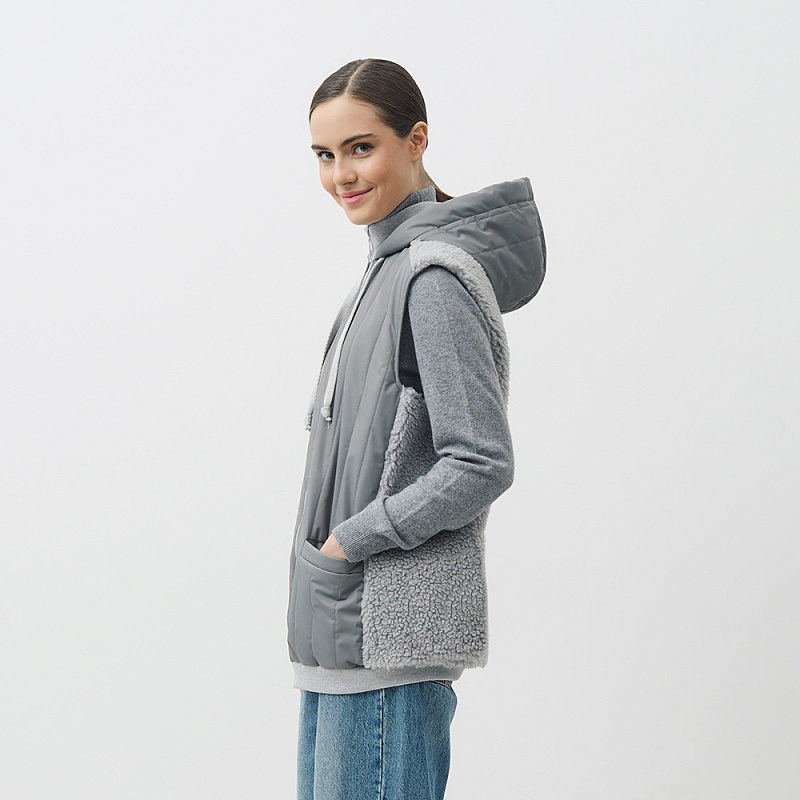 Жилет Альба серый