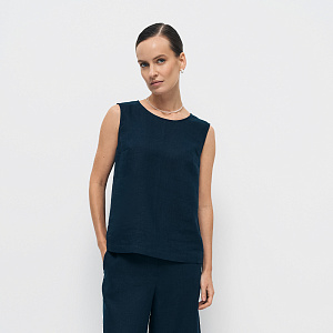 Блуза (топ) В25.Ш46.438 глубокий синий