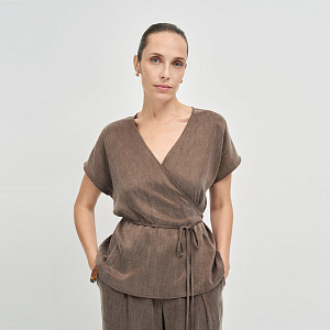 Блуза В26.Ш40.508/1 табачное венге