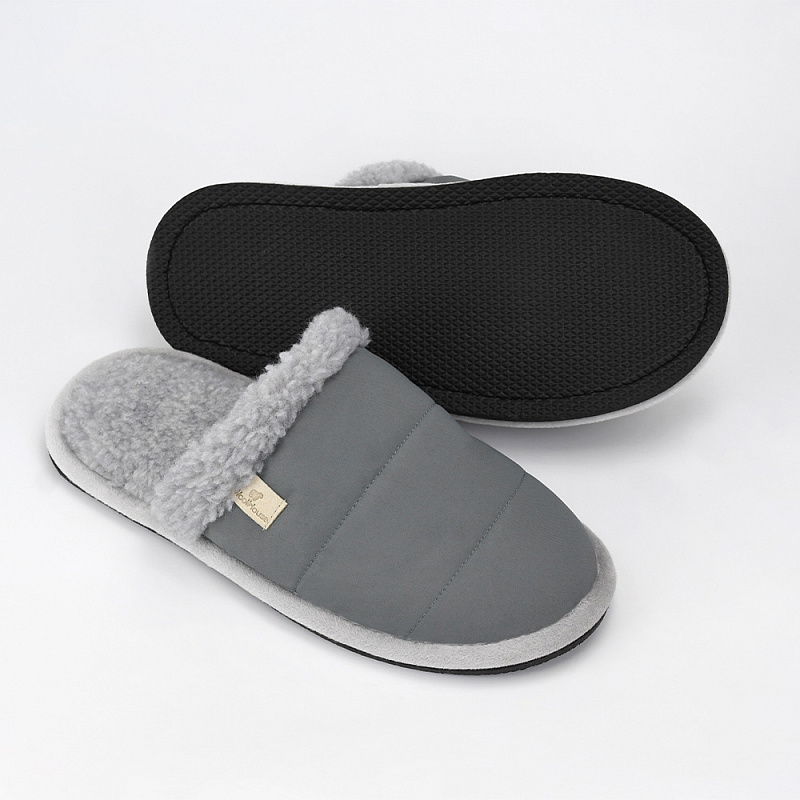 Домашние тапочки Гендри серый