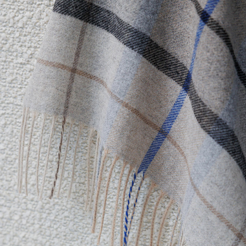 Плед Тревизо серая клетка