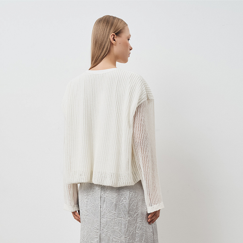 Блуза О24.Ш44.402 молочная рябь