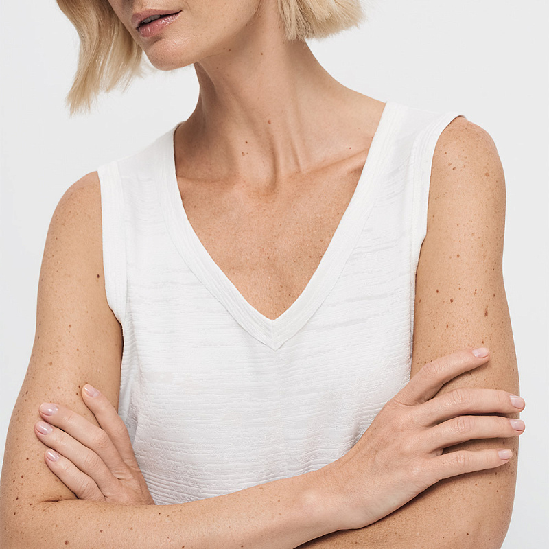 Блуза (топ) В25.Ш46.439 перламутровый шелк