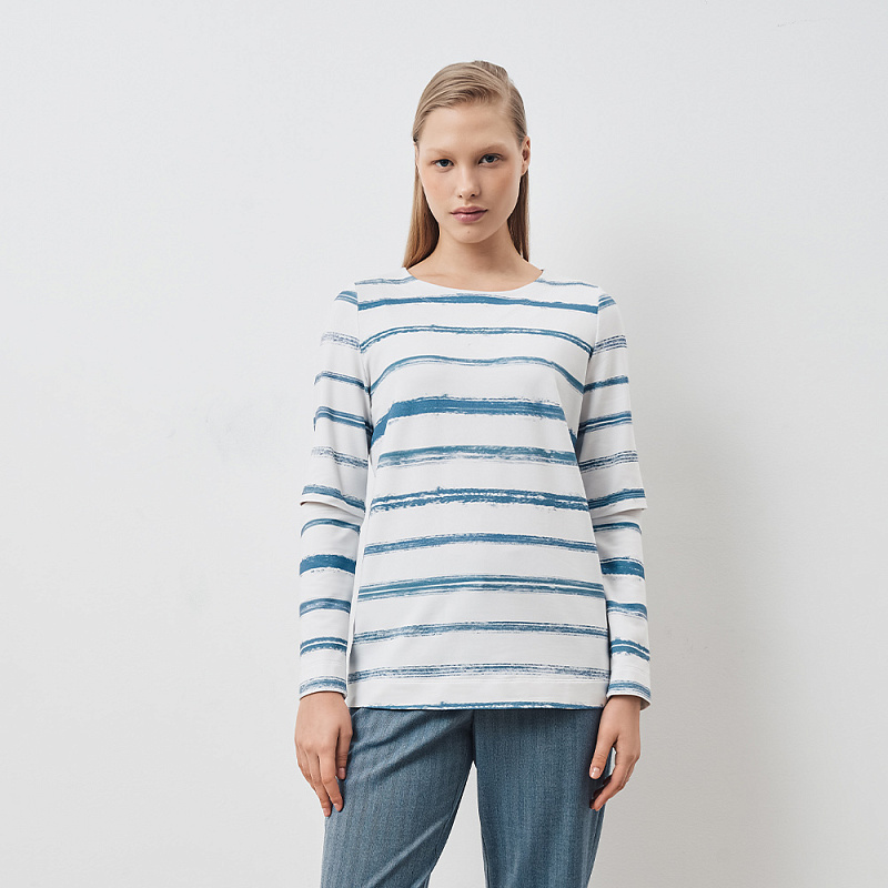 Блуза О24.Ш44.397 лазурная волна