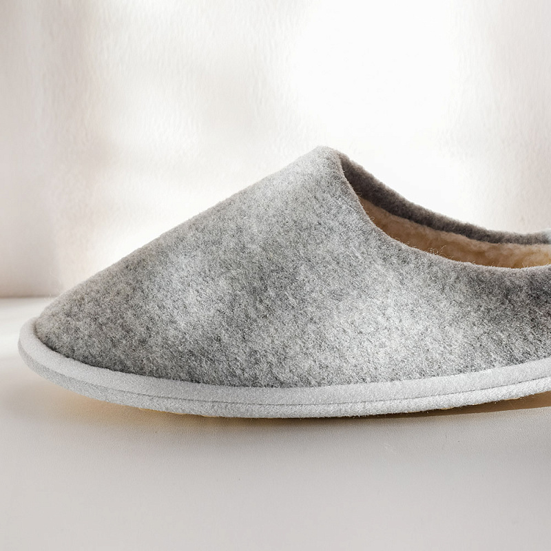Домашние тапочки Горизонт серый