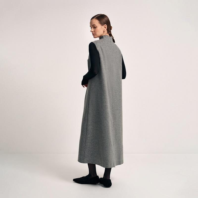 Платье О25.Ш52.252 платиново-серый