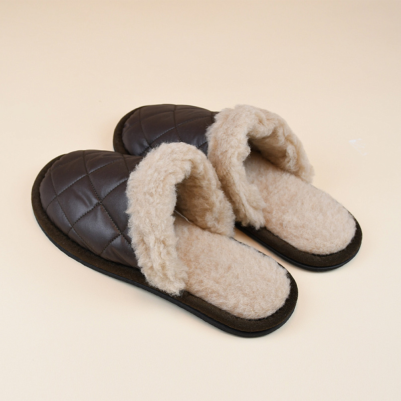 Домашние тапочки Камо коричневый