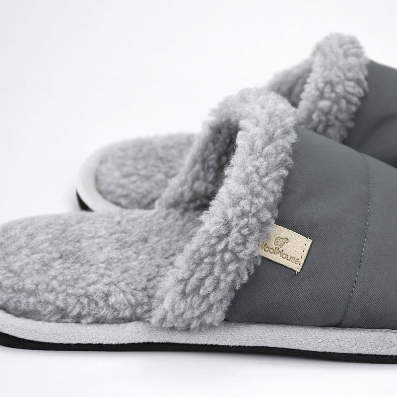 Домашние тапочки Гендри серый