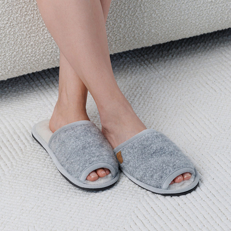 Домашние тапочки Морано серый