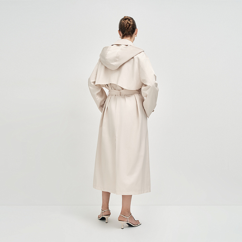 Плащ В26.Ш97.139 тёплый белый