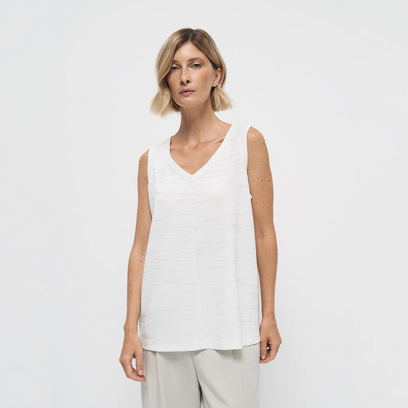 Блуза (топ) В25.Ш46.439 перламутровый шелк