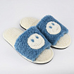 Домашние тапочки Смайлик голубой