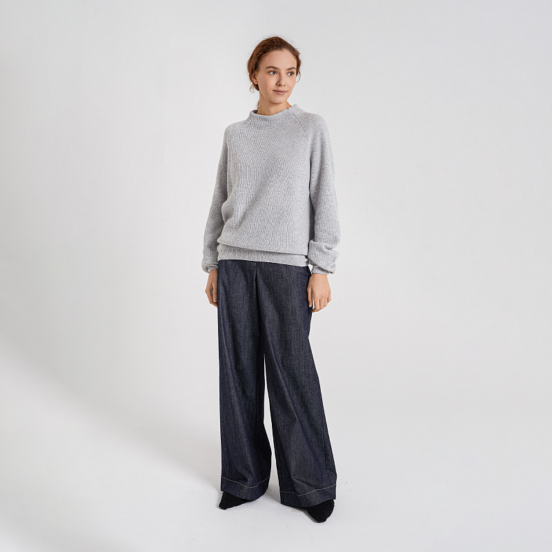 Пуловер BAS.Т80.158 серый дым