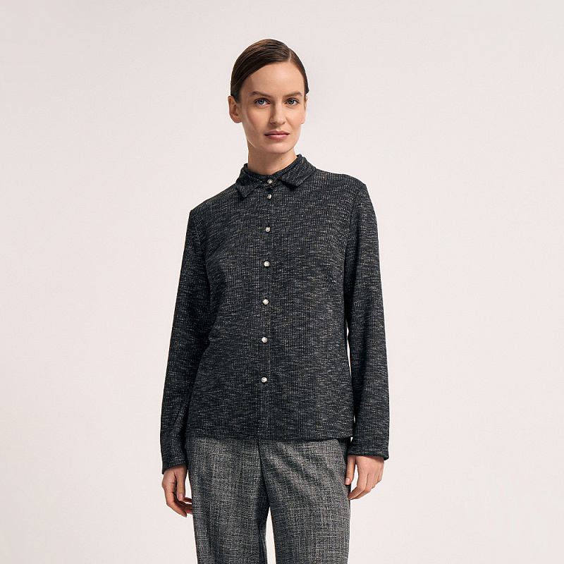 Блуза О25.Ш44.469 серебряный уголь