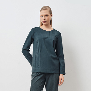 Блуза О24.Ш41.382 гранитовый серый