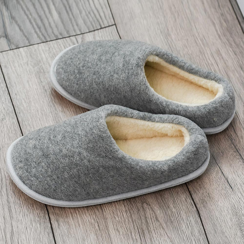 Домашние тапочки Горизонт серый