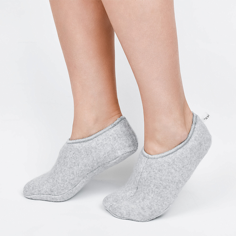 Подследники меховые стрейч серый