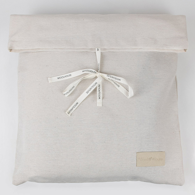 Плед Трентино молочно-голубой