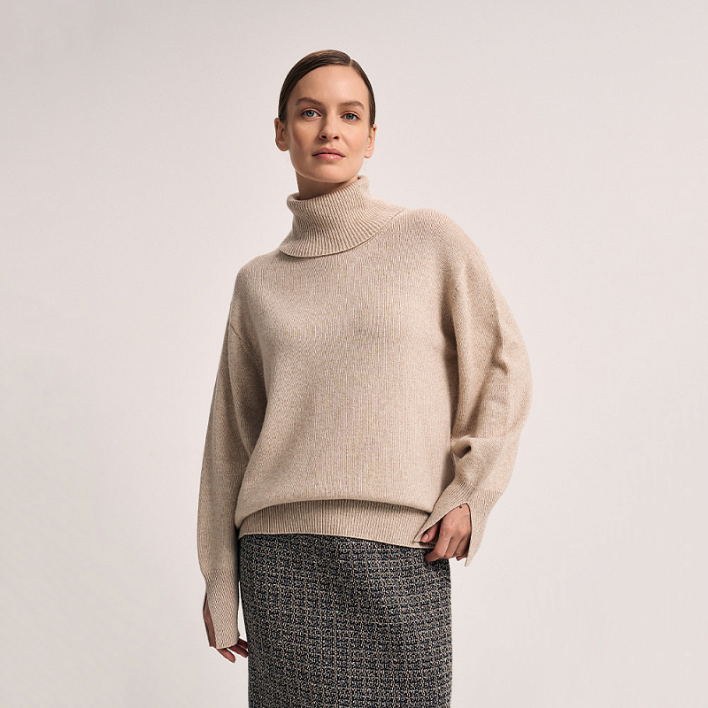 Пуловер О25.Т80.254 перламутровый кварц