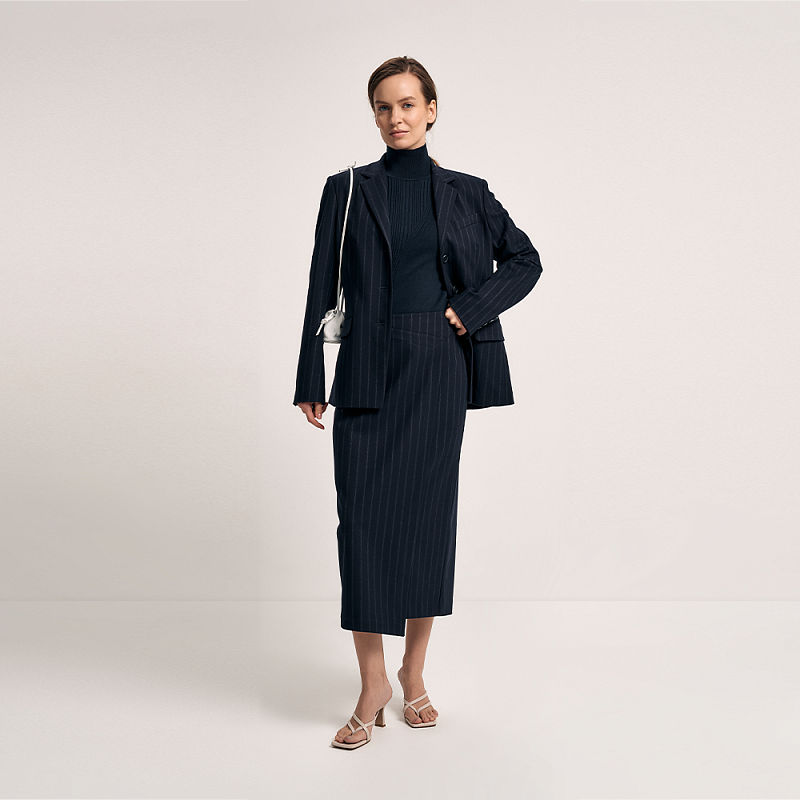 Жакет О25.Ш02.045 сапфирово-синий