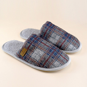 Домашние тапочки Нордик синий/1