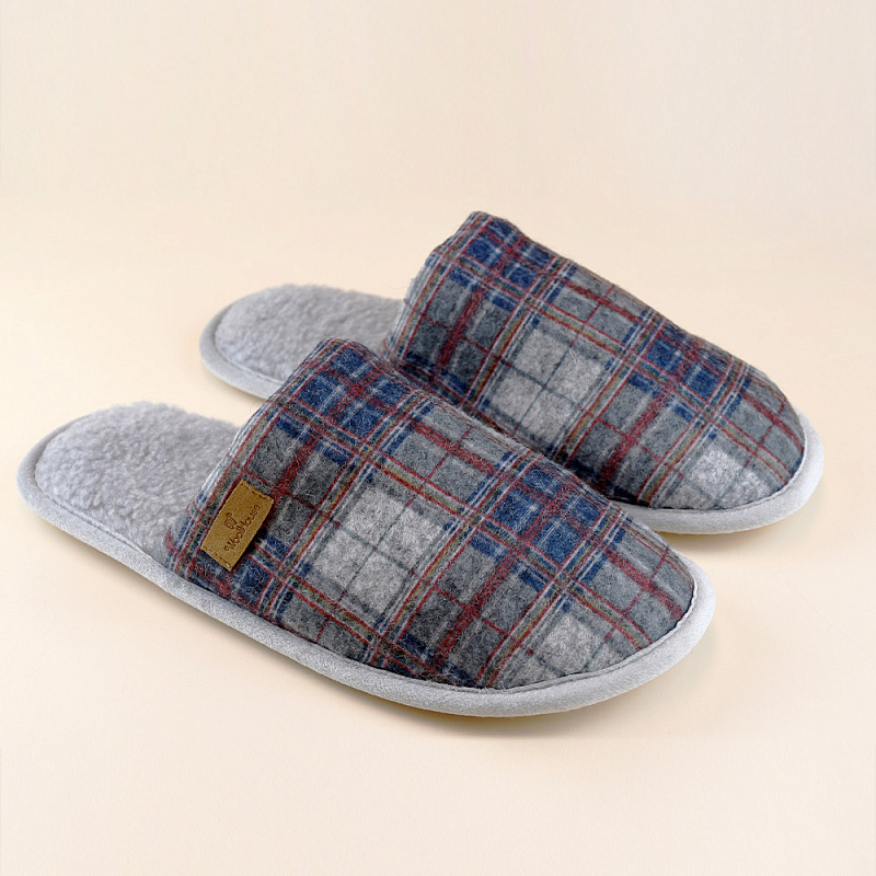 Домашние тапочки Нордик синий/1