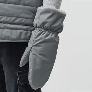 Варежки Нил серый М