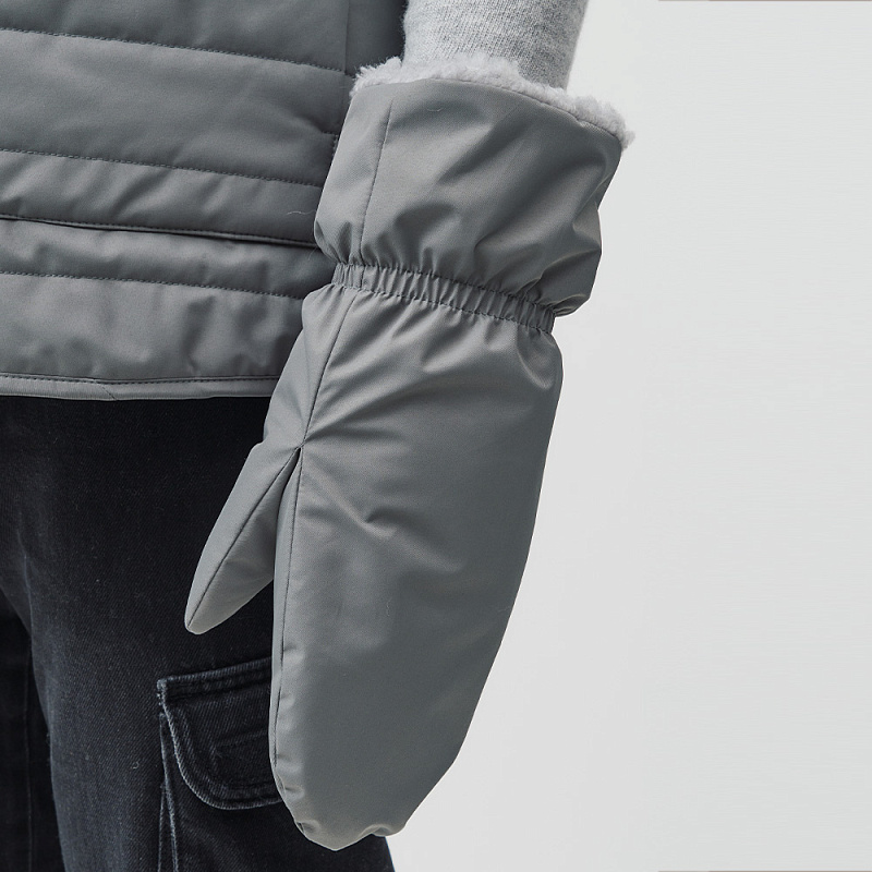 Варежки Нил серый М