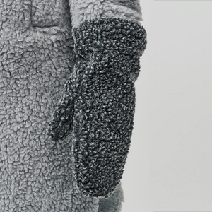 Варежки Бриджит черный меланж