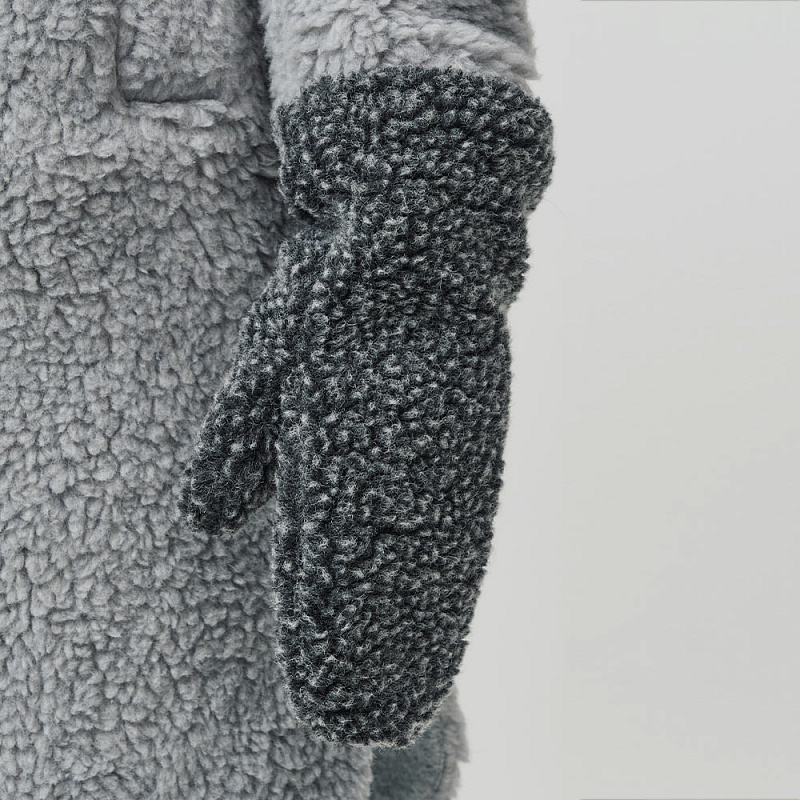 Варежки Бриджит черный меланж