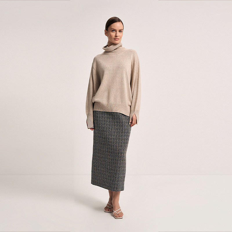 Пуловер О25.Т80.254 перламутровый кварц