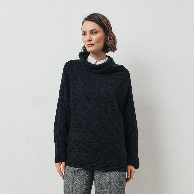 Пуловер О24.Т80.232 сумеречный черный