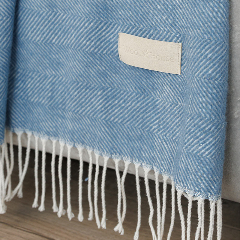 Плед Трентино голубая елочка