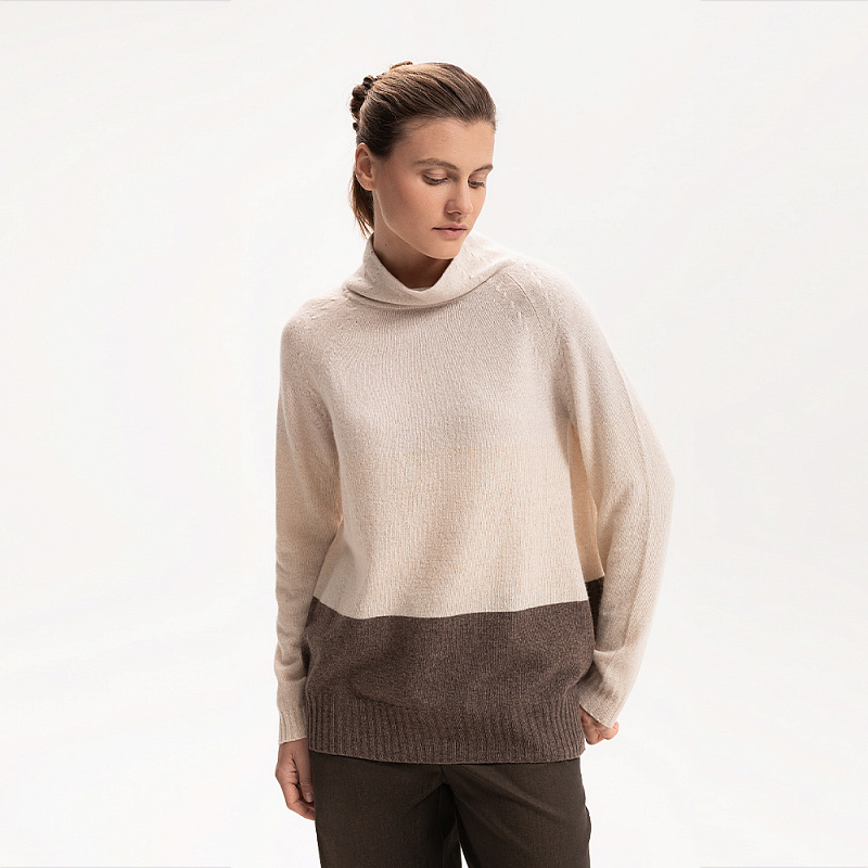 Пуловер BAS.Т80.078 бежевый каскад