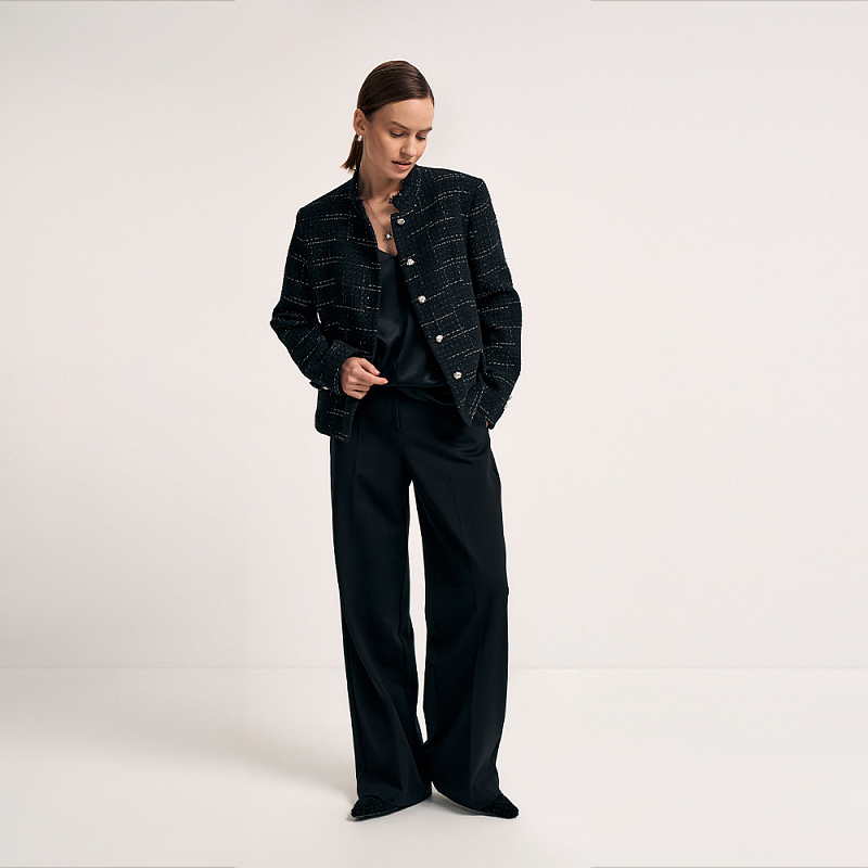 Жакет О25.Ш02.049 чёрная диона