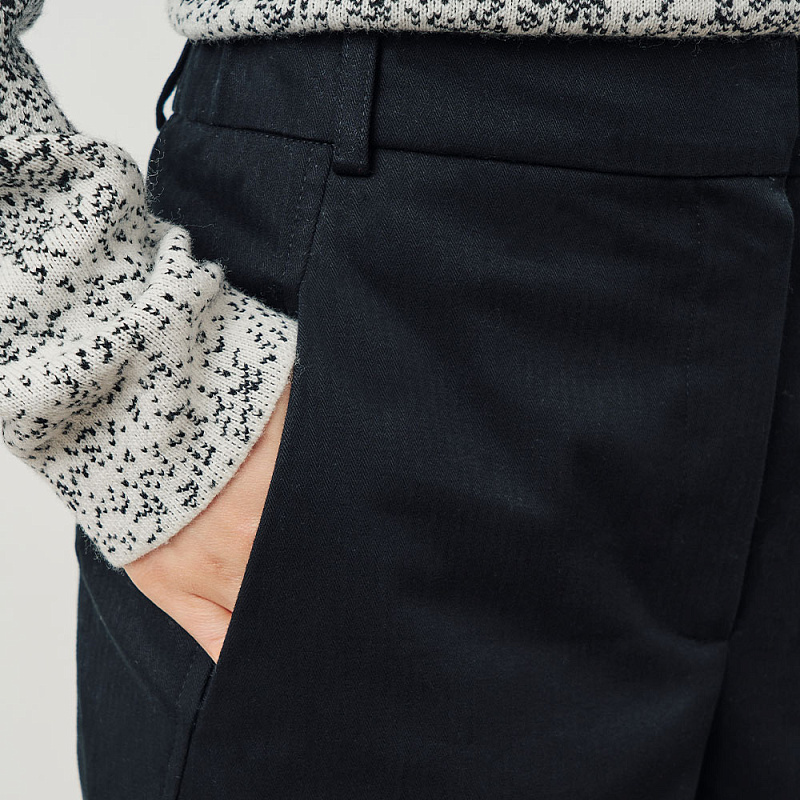 Брюки О24.Ш21.207/1 тёмный шерл