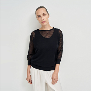 Пуловер B26.ТИ80.270 чёрная гуашь