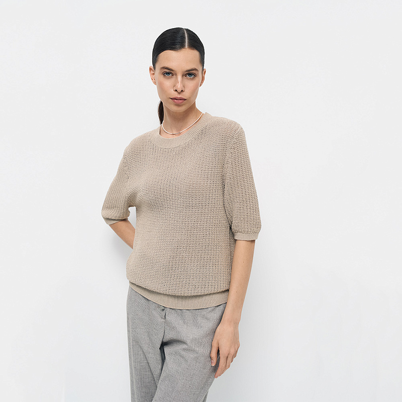 Пуловер В25.ТИ80.244/1 ахроматический серый