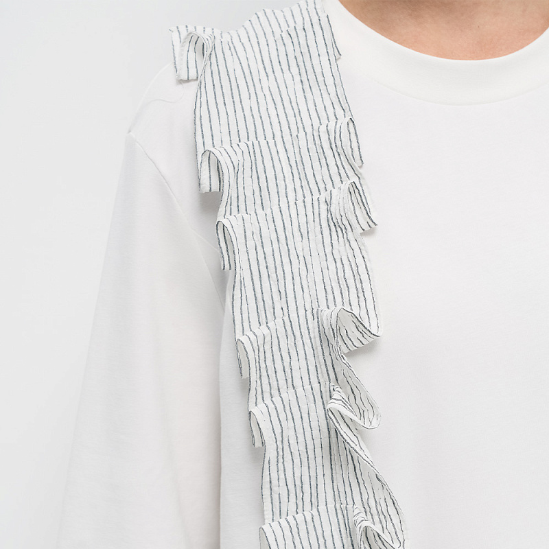 Блуза В25.Ш45.447 кокосовый крем