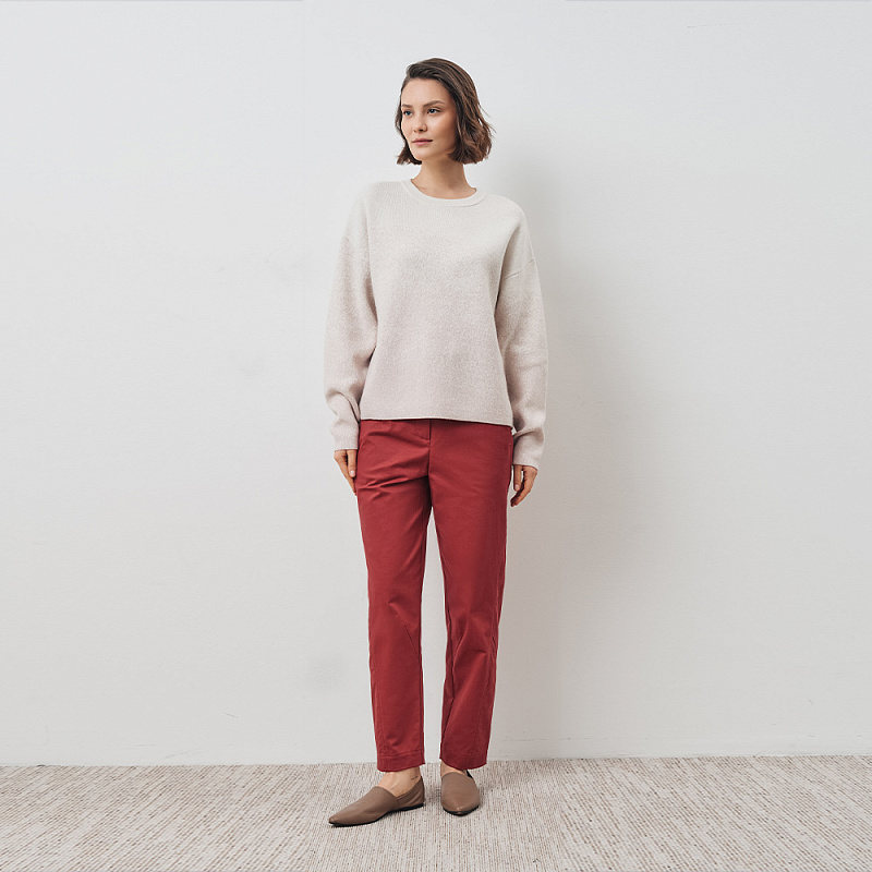 Пуловер О24.ТИ80.240/1 бежевый градиент