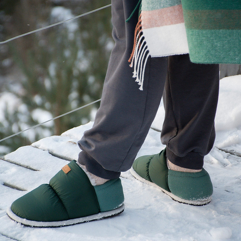 Домашние тапочки Юта малахит