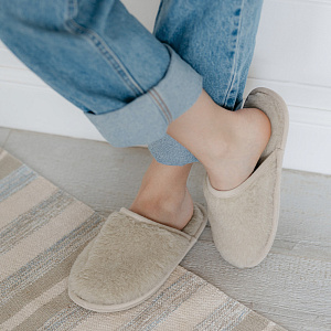 Домашние тапочки Верблюд серебристый