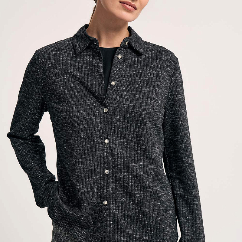 Блуза О25.Ш44.469 серебряный уголь