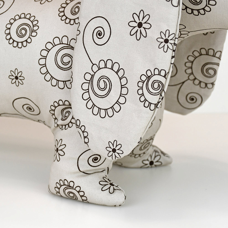 Подушка-валик Такса Раиса, бежевая