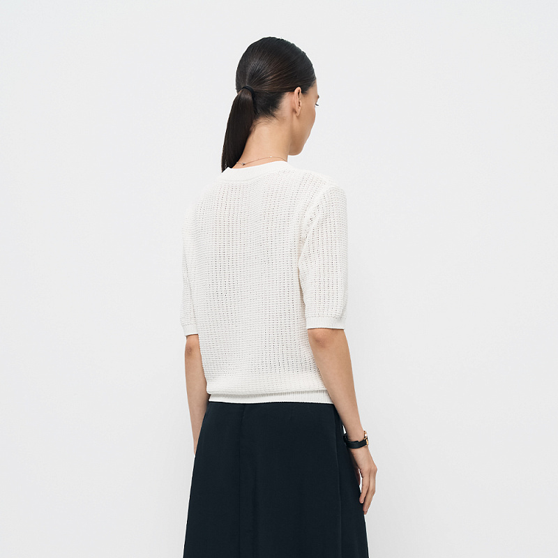 Пуловер В25.ТИ80.244 шелковый бисер